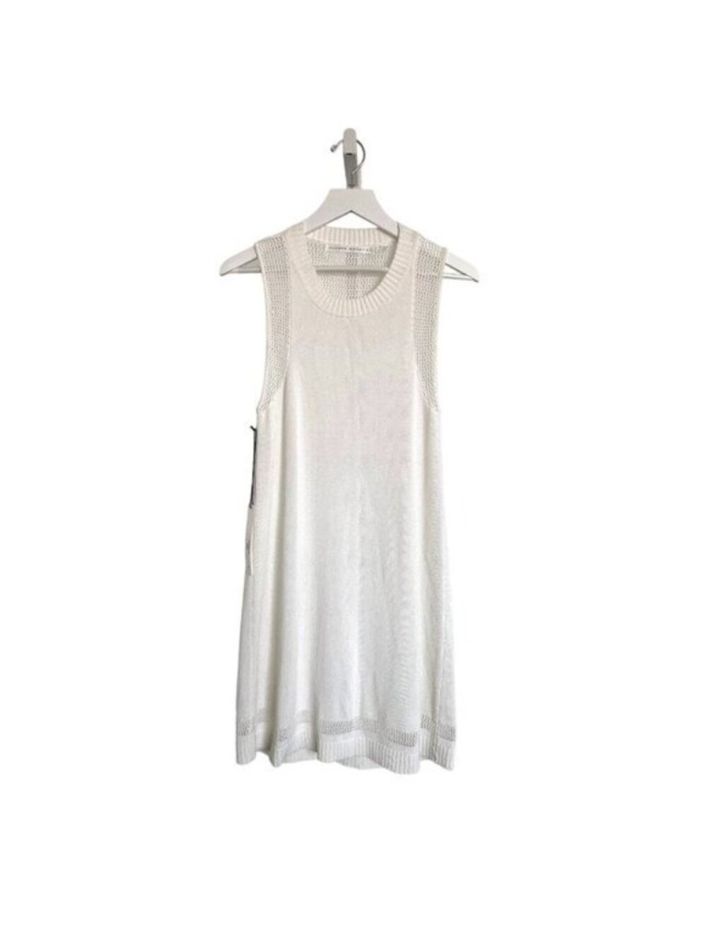 Susana Monaco Sugar Color Knit Contrast Mesh Panel Dress